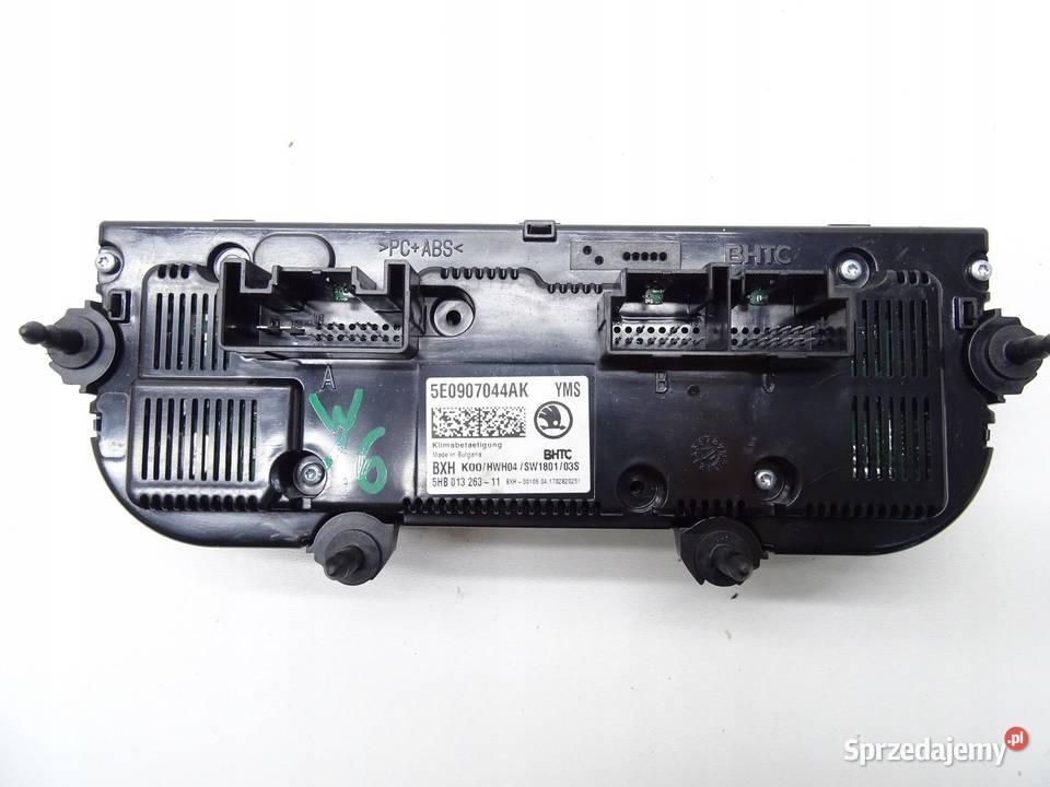 PANEL STEROWNIK NAWIEWU KLIMATYZACJI SKODA