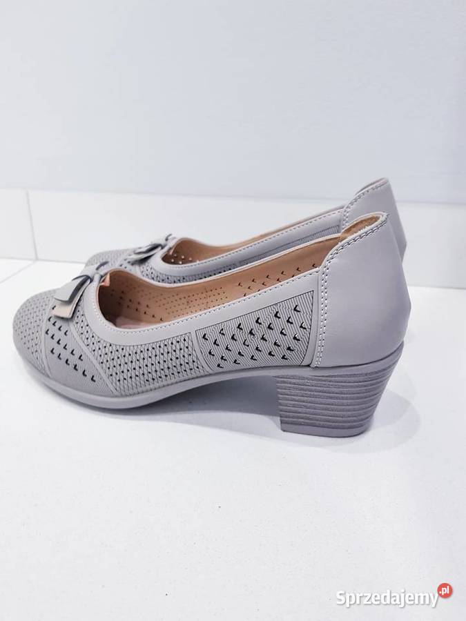 Damskie skórzane mokasyny czółenka