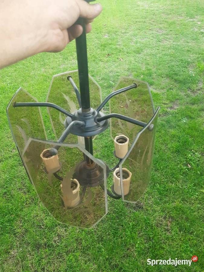 Lampa sufitowa żyrandol z prl Dom i Ogród Trzebinia
