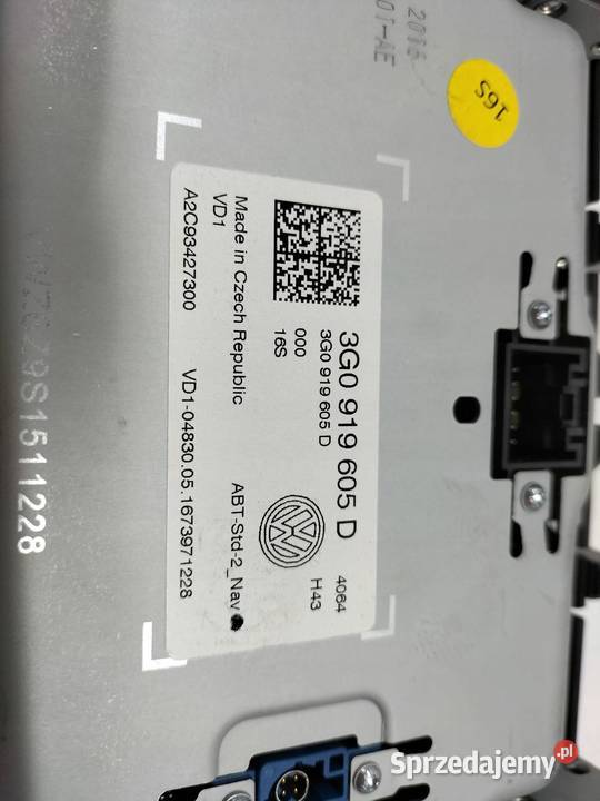 RADIONAWIGACJA WYŚWIETLACZ 3G0919605D VW