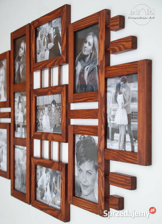 Galeria Multirama z drewna Ramka na zdjęcia śląskie Bytom sprzedam
