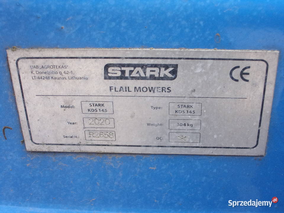 Używana Kosiarka bijakowa mulczer Stark KDS145 w Opoczno sprzedam