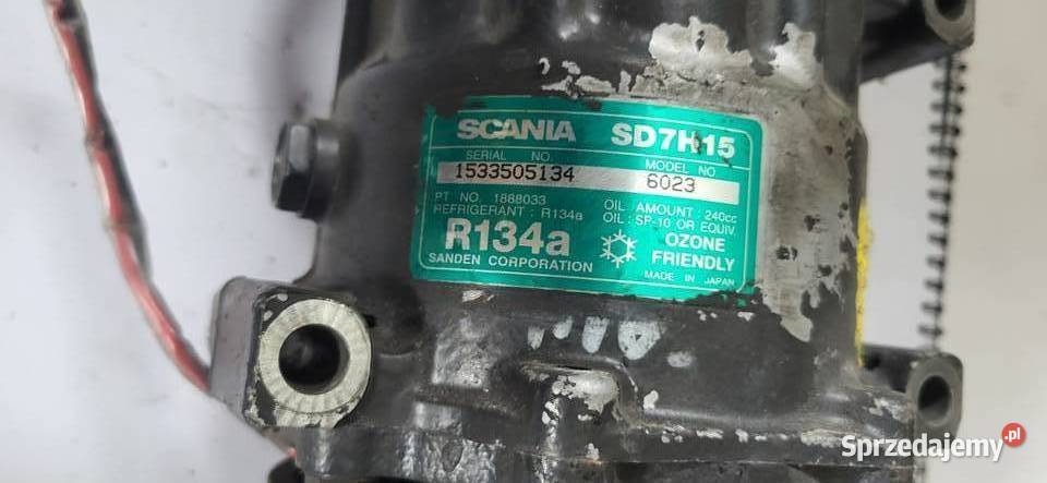 SPRĘŻARKA KOMPRESOR KLIMATYZACJI SCANIA SD7H15 pomorskie Mojusz sprzedam