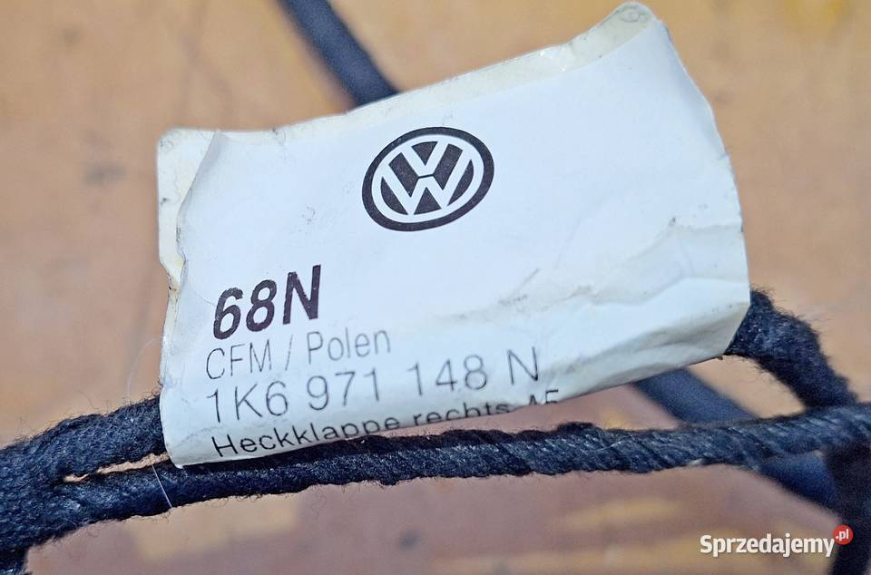 VW GOLF V INSTALACJA KLAPY TYŁ 1K6971148N Materiały instalacyjne mazowieckie Radom
