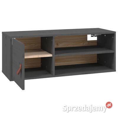 vidaXL Szafka ścienna szara 80x30x30 lite drewno Warszawa