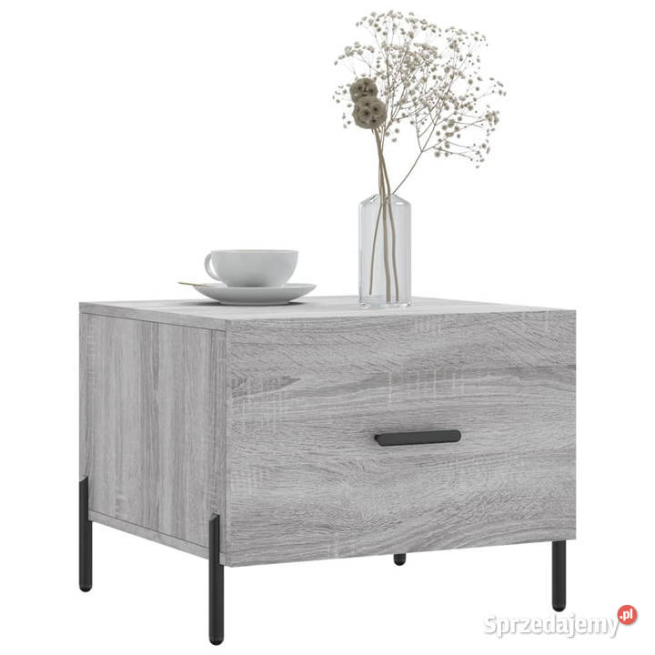 Stolik kawowy szary dąb sonoma 50x50x40 WM829424