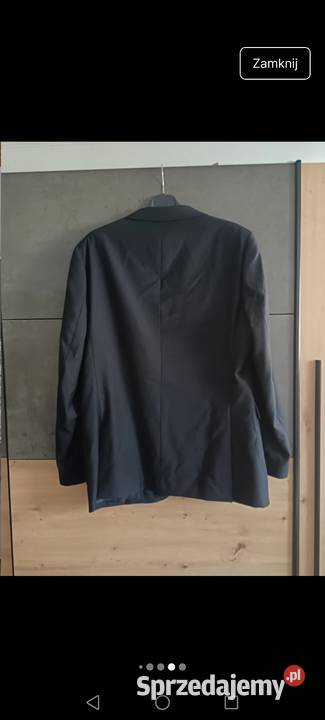 Marynarka czarna oversize o męskim kroju Krosno