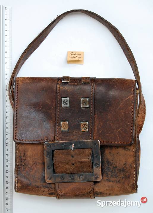 Torba skórzana do ręki vintage lata 70 kuta Lublin sprzedam