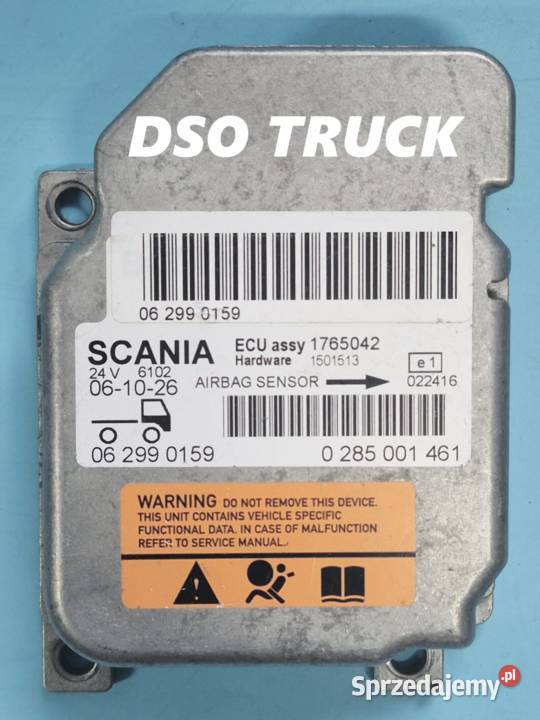 STEROWNIK MODUŁ PODUSZKI AIRBAG ECU SCANIA ciężarowe Zawichost