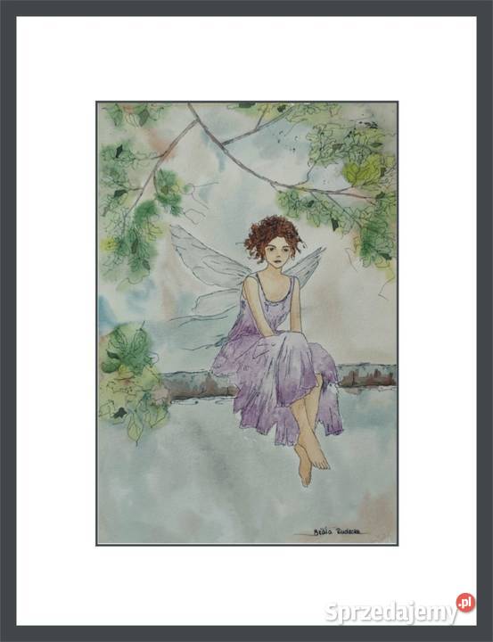 Akwarela Akwarelka Obraz pt Pomiędzy Malarstwo mazowieckie Warszawa