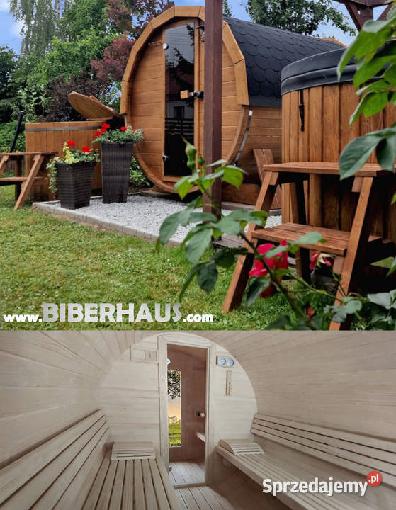 SAUNA Ogrodowa 300 PRZEBIERALNIA BECZKA 500L małopolskie Nowy Targ