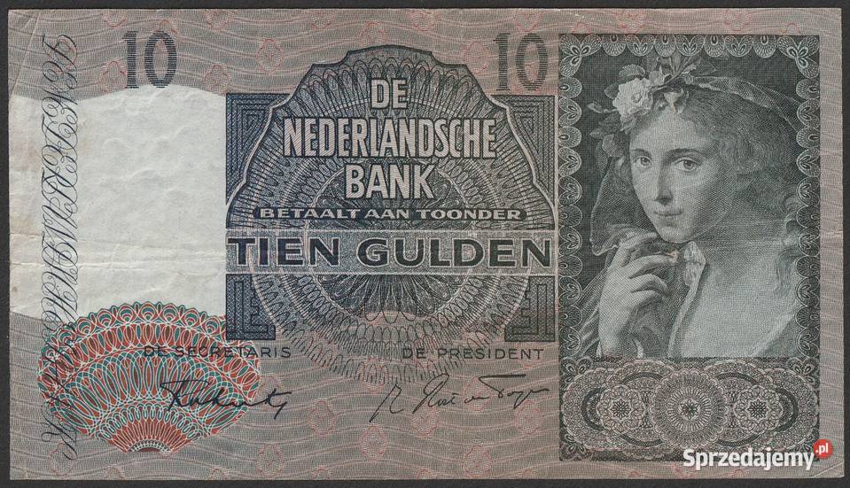 Holandia 10 guldenów 1942 1 BP Łódź