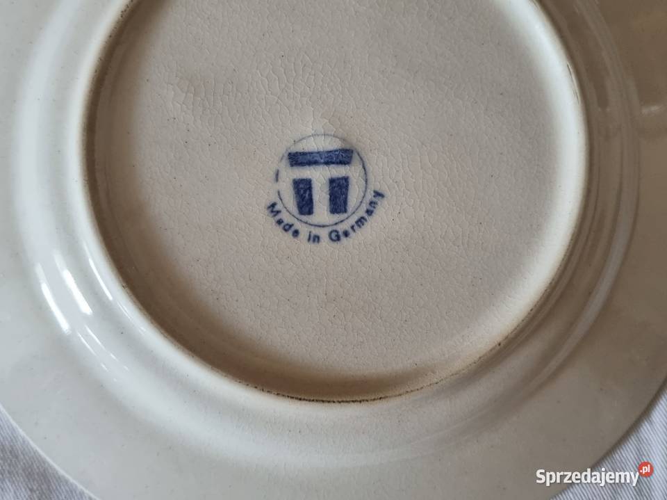 3 talerzyki śniadaniowedeserowe niemieckie na inny kolor