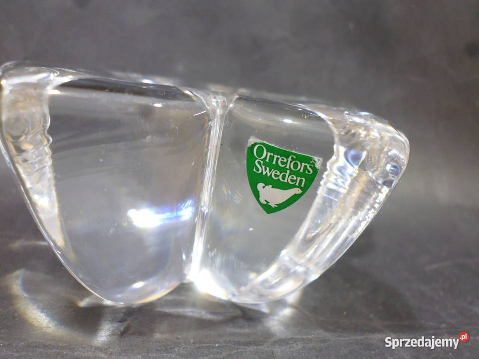 Świeczniki Kryształowe Orrefors Szwecja 2 mazowieckie sprzedam