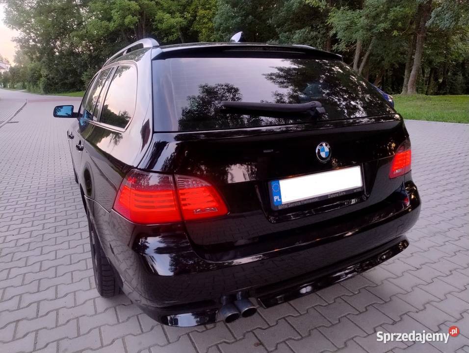 BMW 525d E61 LCi 2007r Touring Schwarz 2 30d diesel Pyrzyce