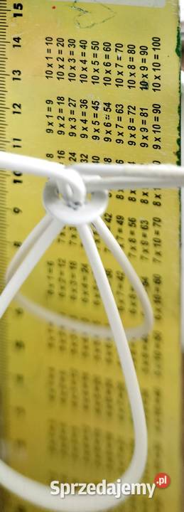 Mały abażur starej lampki nocnej biały ecri Pozostałe