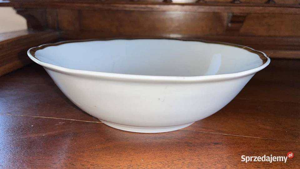 Salaterka z owocami Syg Kahla Biała porcelana z Gdańsk