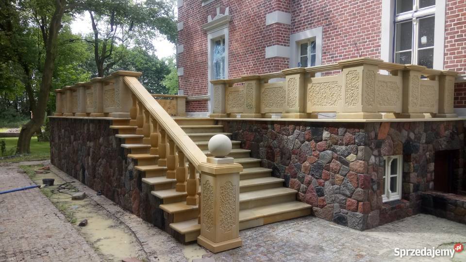 Architektura budowlana z piaskowca kamień Kamienna Góra