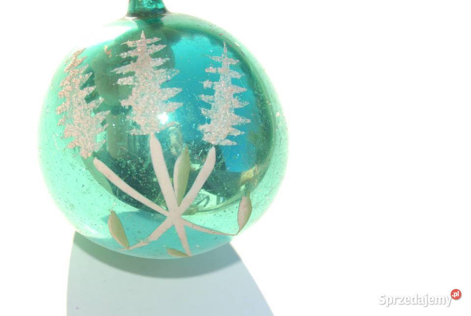 Stara ozdoba choinkowa bombka bańka ręcznie Cieszyn