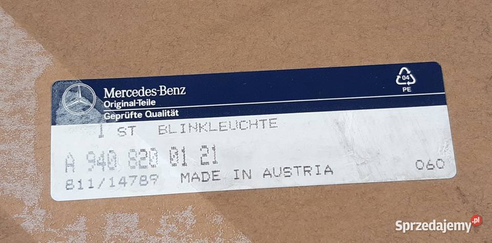 KIERUNKOWSKAZ PRAWY PRZÓD MERCEDES ATEGO sprzedam