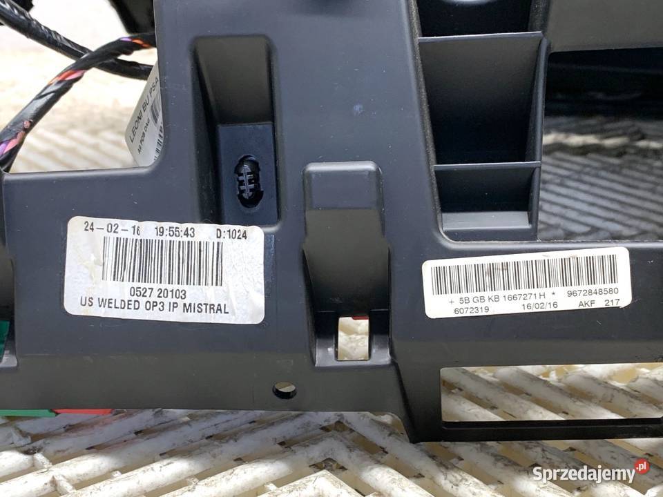 KOKPIT Z PODUSZKĄ PASAŻERA PEUGEOT 208 I