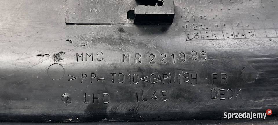 PODSZYBIE MITSHUBISHI MONTERO MR221996 Lipno