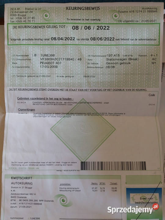 Peugeot 407 SW DACH PANORAMICZNY Poznań