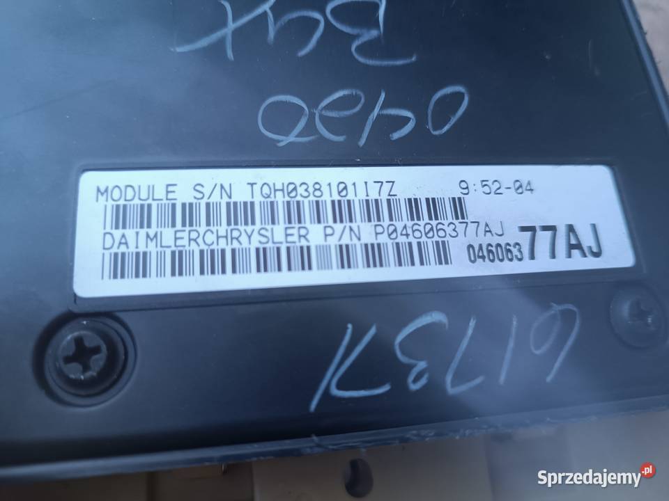 Chrysler Sebring II 27 zestaw immo ecu kluczyk