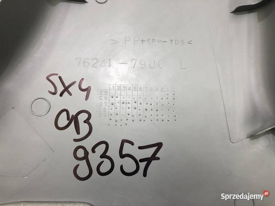OSŁONA SŁUPKA LEWA SUZUKI SX4 7624179J0 osobowe wielkopolskie sprzedam