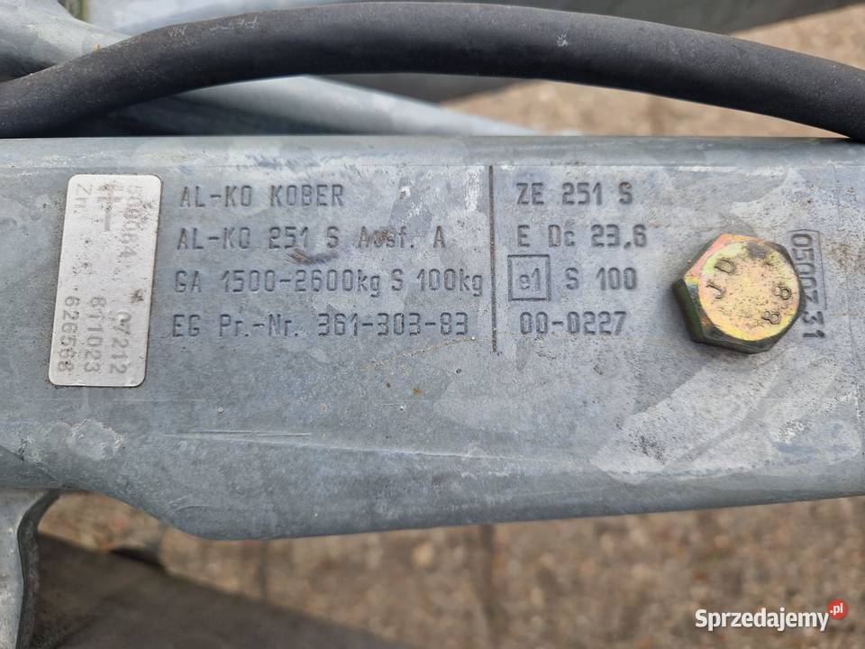 Przyczepka samochodowa DMC 2500 solidna Strzelce Krajeńskie sprzedam