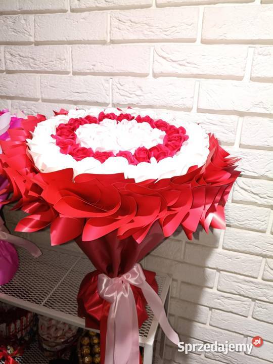 Duży bukiet z róż mydlanych Ratyń