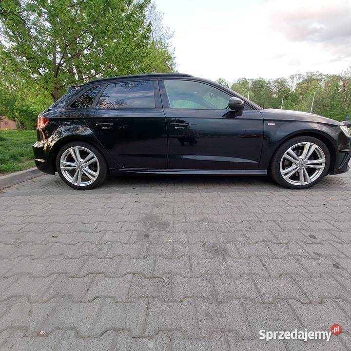 Audi A3 8V 20 TDI QUATTRO SLINE czarny Cieszyn sprzedam
