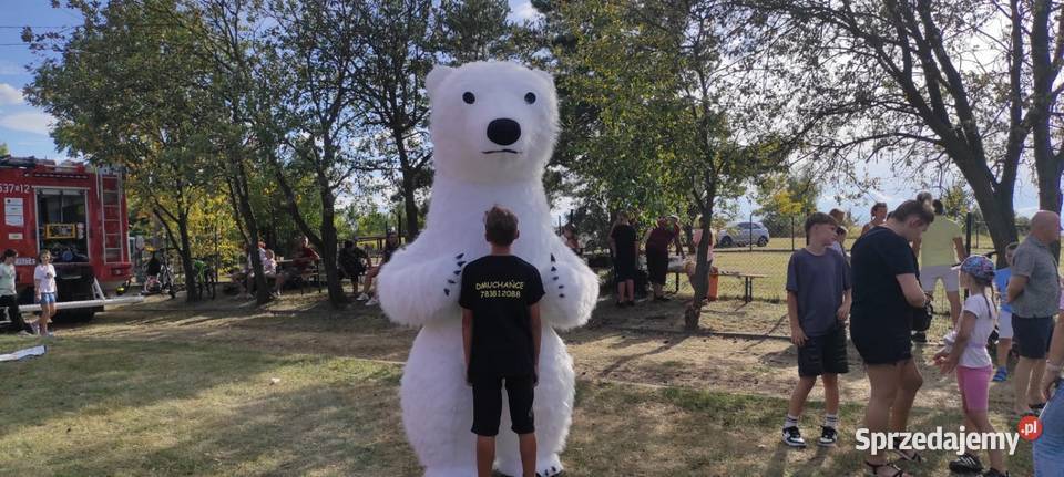 Zjeżdżalnie dmuchane biały miś wata cukrowa Pozostałe Siewierz