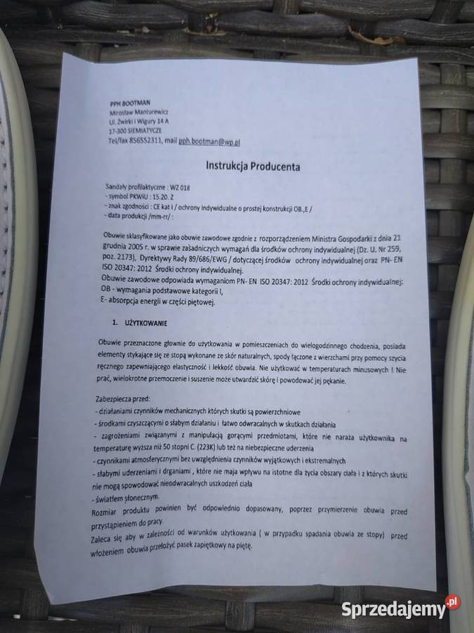 NOWE obuwie profilaktyczne medyczne sandały ze Moda i Styl podlaskie Białystok