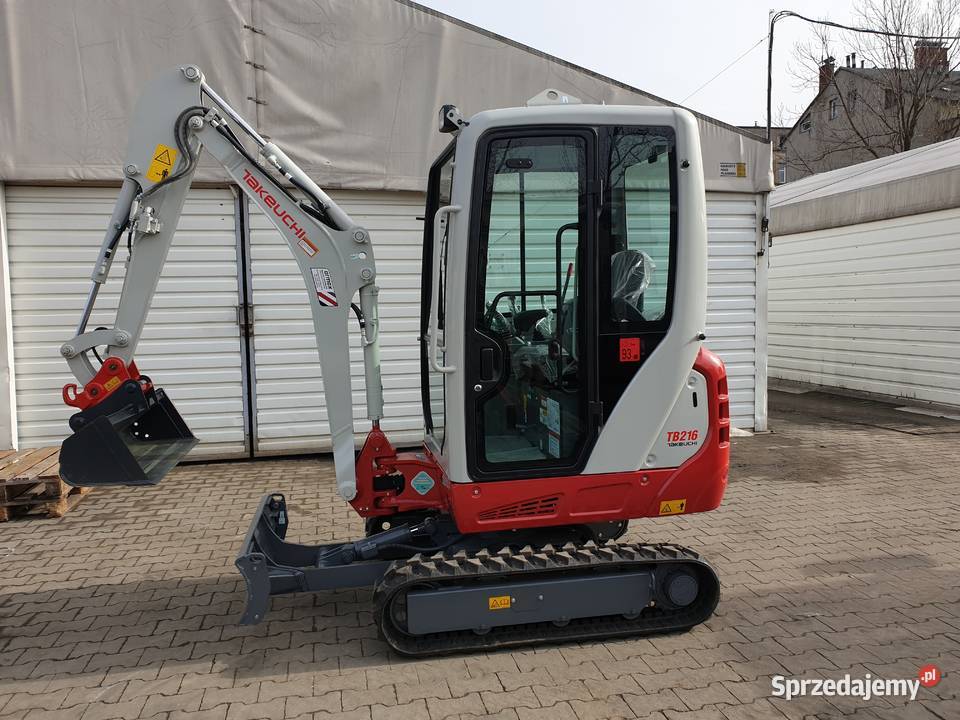 Minikoparka Takeuchi TB216 18 tony wersja V2 pełny VAT Koparki sprzedam