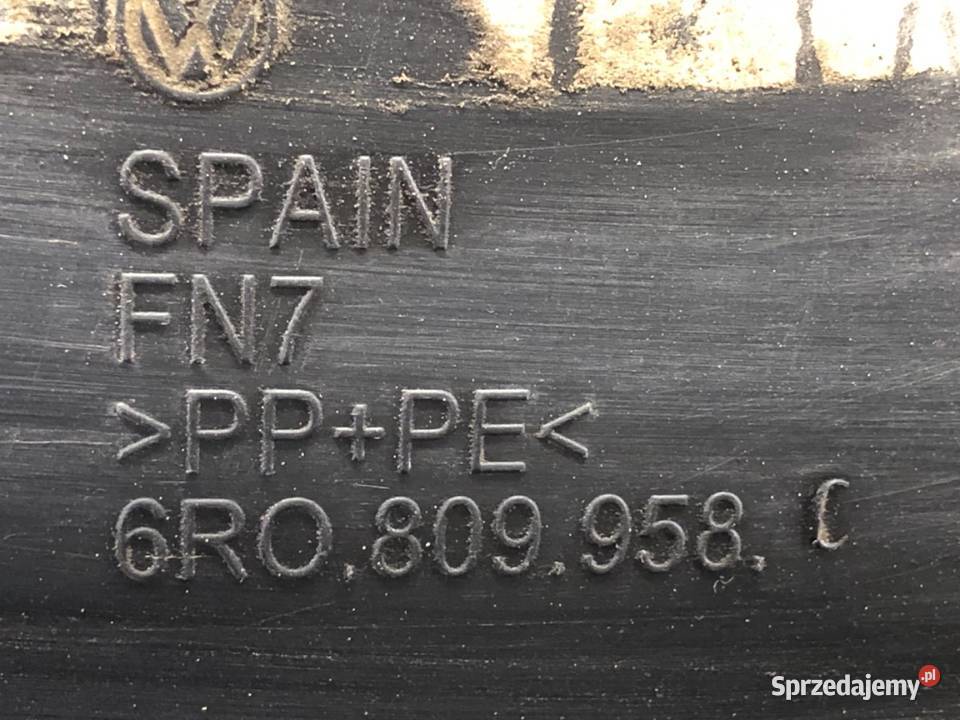 NADKOLE PRAWY PRZÓD VW POLO V 6R0809958C