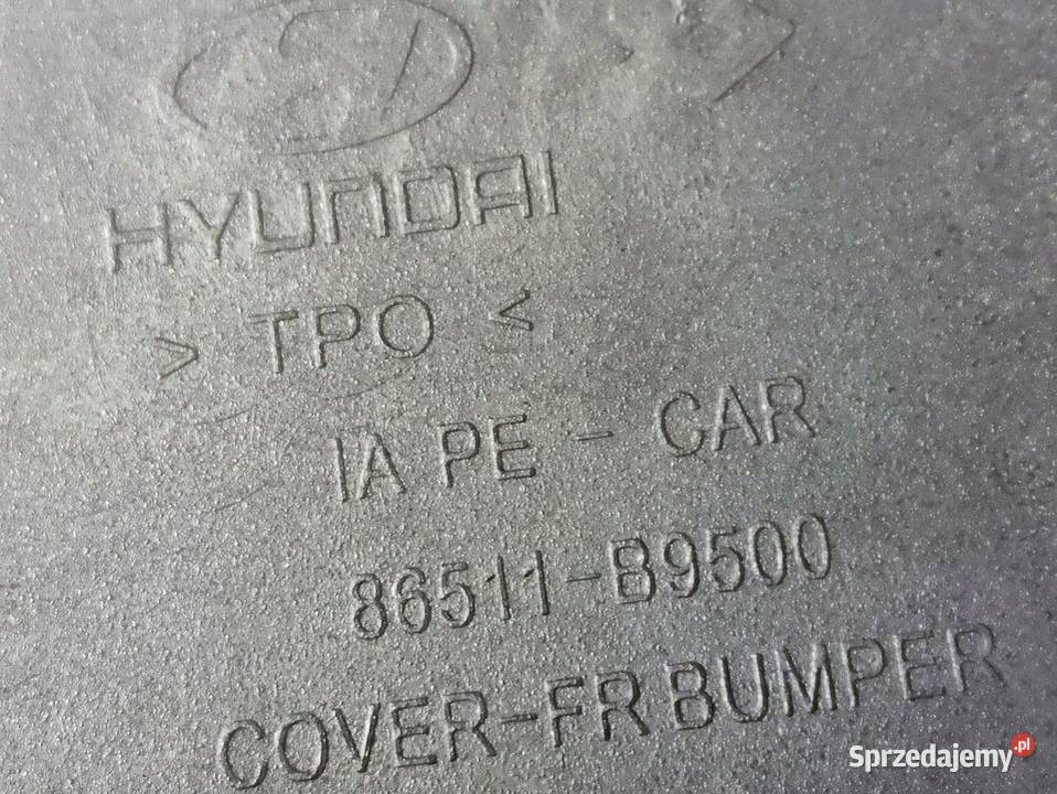 Zderzak Przedni Przód Hyundai i10 II 86511B9500 wielkopolskie Pleszew