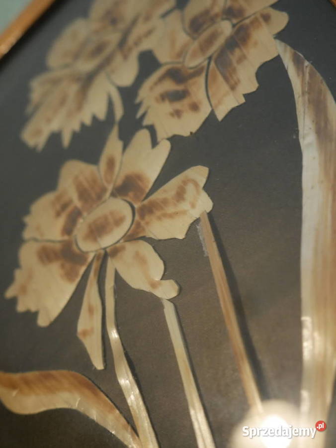 Kultowe obrazki epoki PRL u z prasowanej słomy sprzedam