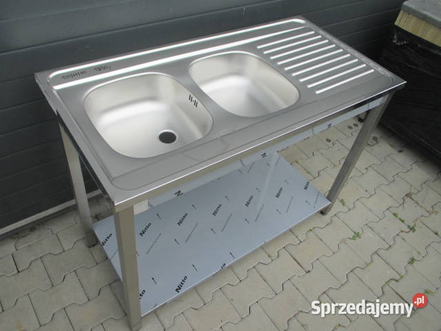 Zlew Gastronomiczny 2 Komorowy Z Półką 1206085 Ostrów Wielkopolski