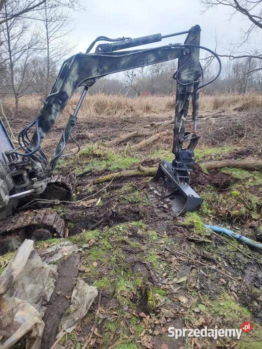 Minikoparka Komatsu jedyna taka w Polsce Koparki lubelskie Gorzków-Osada