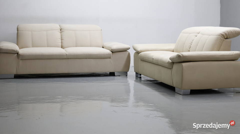 TAS nowy komplet 3 2 kanapy ZESTAW sofa jasna Poznań
