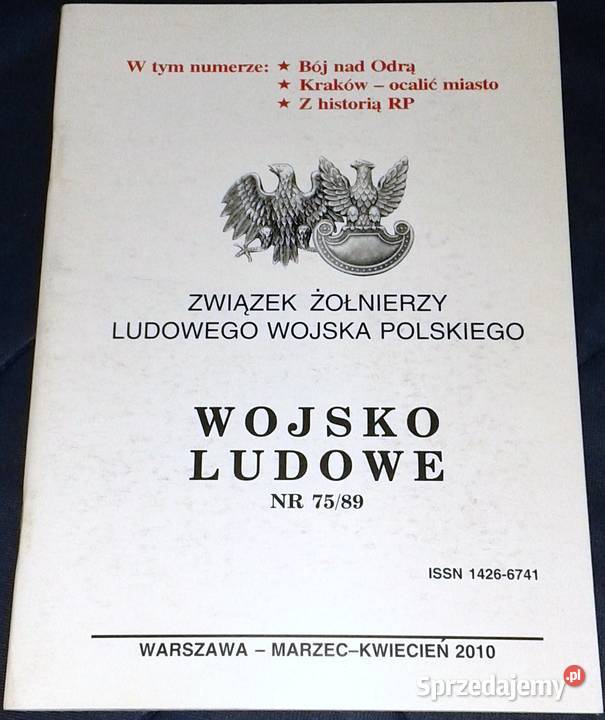 Wojsko ludowe 7589 Marzeckwiecień 2010 Rok wydania 2010 Chełm