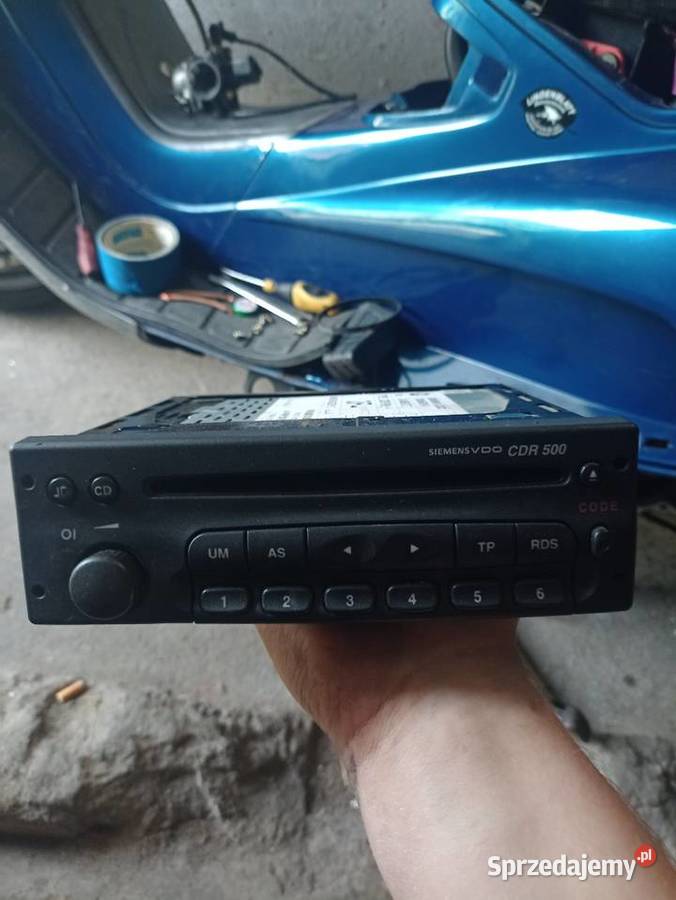 Oryginalne Radio Opel CDR 500 Siemens VDO KOD Strzałkowo