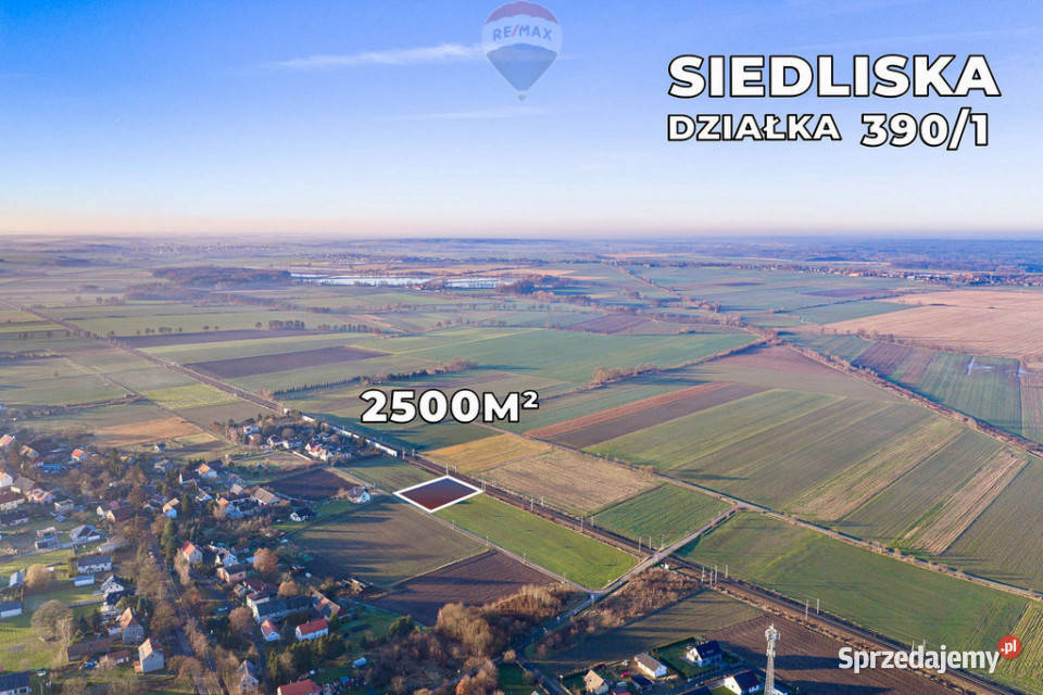 Działka 2500 m możliwość zabudowy mieszkaniowej 0m Siedliska