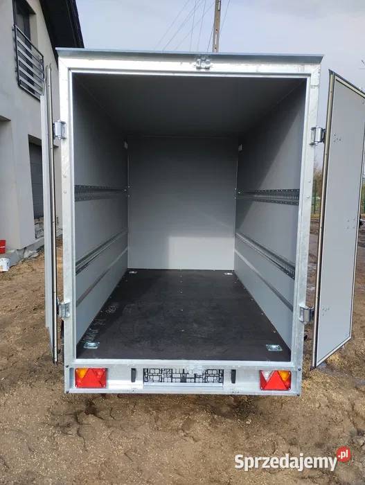 Przyczepa zabudowana kontener furgon box pod kontener Września sprzedam