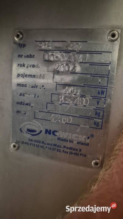 Nastrzykiwarka MH280 NOWICKI Wieluń