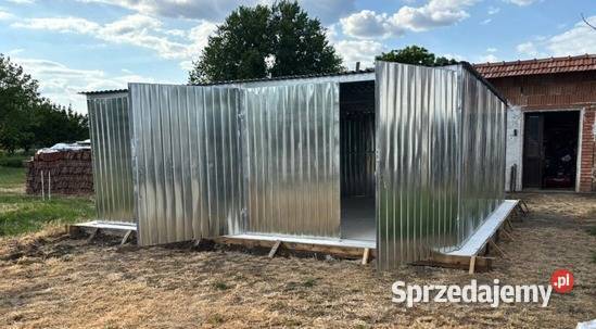 Garaż blaszany 3x5 2 gatunek jednospadowy brama Jodłownik