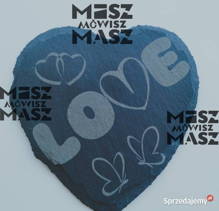 Kamień z napisem LOVE dekoracyjny kocham miłość sprzedam