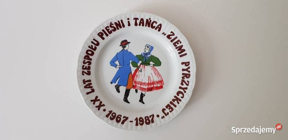 Talerz okazjonalny włocławek Zespół Pieśni i mazowieckie Warszawa
