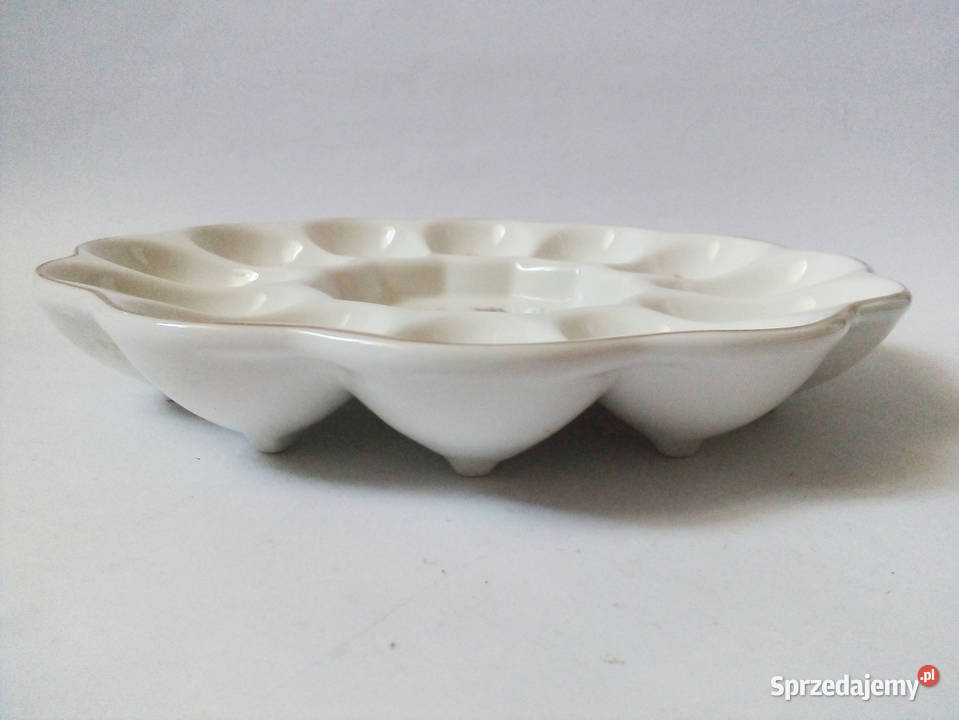 patera na jajka w róże ze złoceniami vintage Częstochowa